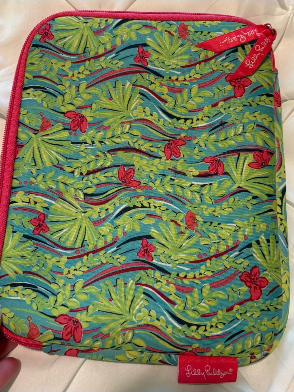 Lilly Pulitzer Tablet Case Pink Green Floral NWOT